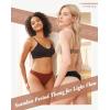 imageINNERSY Period Thongs Underwear for Women Seamless Thongs No Show Sexy Panties 3PackKhaki Noir