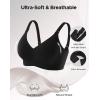 imageINNERSY Seamless Nursing Bras for Breastfeeding Maternity Bras for Pregnancy Comfortable BraletteBlack