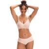 imageINNERSY Seamless Nursing Bras for Breastfeeding Maternity Bras for Pregnancy Comfortable BralettePink