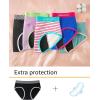 imageINNERSY Teen Girls Period Panties Age 816 Cotton Menstrual Hipster Underwear 3PackCheckered BandXL1416 yrs