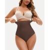 imageINNERSY Tummy Control Thong Shapewear Panties for Women High Waisted Seamless Body Shaper UnderwearDark Brown