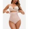 imageINNERSY Tummy Control Thong Shapewear Panties for Women High Waisted Seamless Body Shaper UnderwearPink Tint
