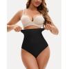 imageINNERSY Tummy Control Thong Shapewear Panties for Women High Waisted Seamless Body Shaper UnderwearPure Black