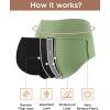 imageINNERSY Womens Bamboo Viscose Heavy Flow Period Underwear High Waisted Leakproof Panties 3 PackBlackGaryGreen