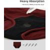 imageINNERSY Womens Bamboo Viscose Heavy Flow Period Underwear High Waisted Leakproof Panties 3 PackBlackGaryRed