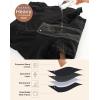 imageINNERSY Womens Heavy Flow Period Boyshorts Underwear High Waisted Menstrual Panties Hold 4 TamponsSolid Black