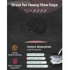 imageINNERSY Womens Period Underwear Heavy Flow Bamboo Viscose Hold 4 Tampons Leakproof Panties 3PackPurpleBlueBrown