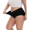 imageINNERSY Womens Plus Size Seamless Underwear High Waisted No Show Panties Invisible Briefs 3PackBlack