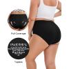 imageINNERSY Womens Plus Size Seamless Underwear High Waisted No Show Panties Invisible Briefs 3PackBlack