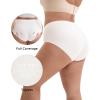 imageINNERSY Womens Plus Size Seamless Underwear High Waisted No Show Panties Invisible Briefs 3PackWhite
