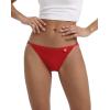 imageINNERSY Womens Tagless Underwear Low Rise String Stretch Cotton Bikini Briefs MultipackTwilight Sands
