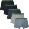imageINNERSY Boys Underwear Moisture Wicking Boxer Briefs Size 618 for Teens 5PackOcean Depths