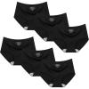 imageINNERSY Girls Underwear Seamless Breathable No Show Lightweight Panties 6PackSolid Black