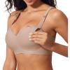 imageINNERSY Seamless Nursing Bras for Breastfeeding Maternity Bras for Pregnancy Comfortable BraletteMocha