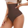 imageINNERSY Tummy Control Thong Shapewear Panties for Women High Waisted Seamless Body Shaper UnderwearDark Brown