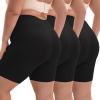 imageINNERSY Womens Plus Size Slip Shorts for Under Dresses AntiChafing Smooth Summer Shorts 3PackBlack