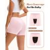 imageINNERSY Period Boxer for Women High Waisted Leak Proof Postpartm Menstrual Mesh BoyShorts Panties Underwear 3PackMacaron Colors