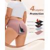 imageINNERSY Period Underwear for Women Plus Size Heavy Flow Leakproof Menstrual High Waisted Absorbent Panties 3PackRetro