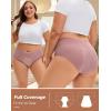 imageINNERSY Period Underwear for Women Plus Size Heavy Flow Leakproof Menstrual High Waisted Absorbent Panties 3PackRetro