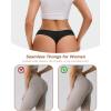 imageINNERSY Seamless Thongs for Women No Show Underwear Sexy Breathable Comfortable Panties 6PackPure Black