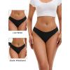 imageINNERSY Seamless Thongs for Women No Show Underwear Sexy Breathable Comfortable Panties 6PackPure Black