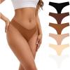 imageINNERSY Seamless Thongs for Women No Show Underwear Sexy Breathable Comfortable Panties 6PackAutumn Reverie