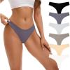 imageINNERSY Seamless Thongs for Women No Show Underwear Sexy Breathable Comfortable Panties 6PackOcean Breeze