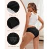 imageINNERSY Womens Cotton Bikini Underwear High Cut Lace Hipster Panties 4PackBlack