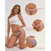imageINNERSY Womens Cotton Bikini Underwear High Cut Lace Hipster Panties 4PackMaillard