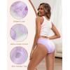 imageINNERSY Womens Cotton Bikini Underwear High Cut Lace Hipster Panties 4PackPastel Harmony