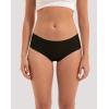 imageINNERSY Womens Seamless Hipster Underwear Soft No Show Invisible Stretch Panties 4PackBlack