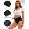 imageINNERSY Womens Underwear Cotton Soft Underwear High Waisted Breathable Briefs 5 PackBlack With Icon