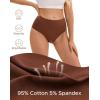 imageINNERSY Womens Underwear Cotton Soft Underwear High Waisted Breathable Briefs 5 PackClassic Vintage
