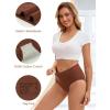 imageINNERSY Womens Underwear Cotton Soft Underwear High Waisted Breathable Briefs 5 PackClassic Vintage