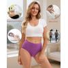 imageINNERSY Womens Underwear Cotton Soft Underwear High Waisted Breathable Briefs 5 PackPetal Tones