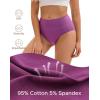 imageINNERSY Womens Underwear Cotton Soft Underwear High Waisted Breathable Briefs 5 PackPetal Tones