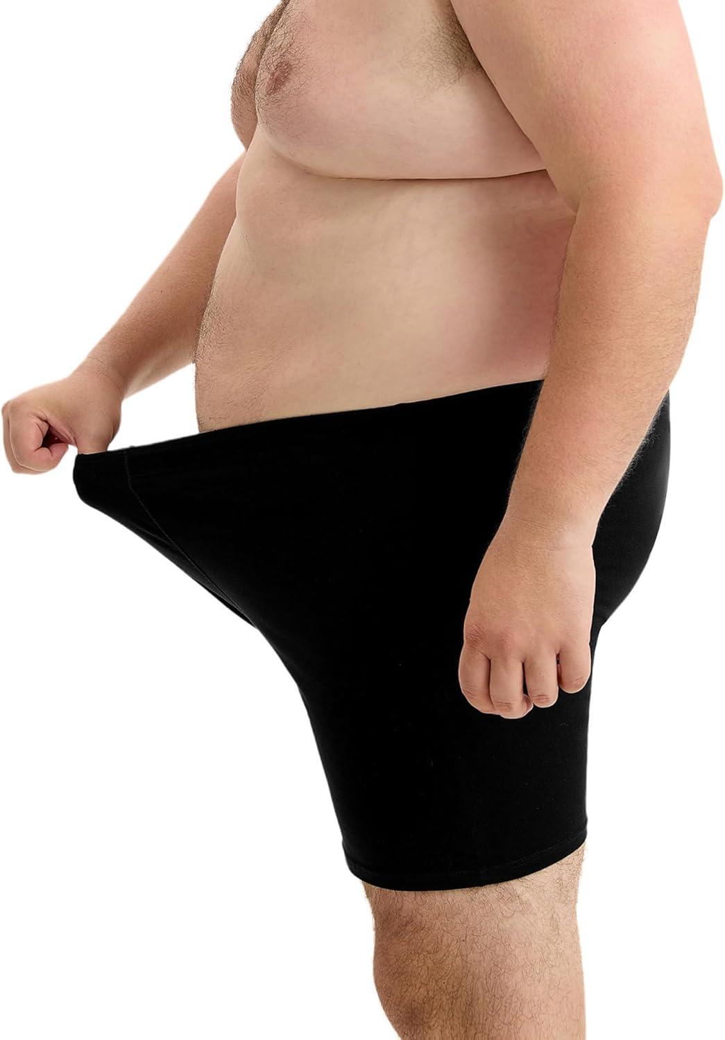 imageINNERSY Mens Big and Tall Boxer Briefs Cotton Moisture Wicking XL5XL Underwear 4PackMidnight Darks