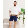 imageINNERSY Mens Big and Tall Boxer Briefs Breathable ampamp MoistureWicking Underwear with Open Fly 4PackDark Retro