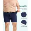 imageINNERSY Mens Big and Tall Boxer Briefs Breathable ampamp MoistureWicking Underwear with Open Fly 4PackDark Retro