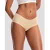 imageINNERSY Womens Seamless Underwear No Show Invisible Hipster Panties Full Coverage Briefs 6PackNude