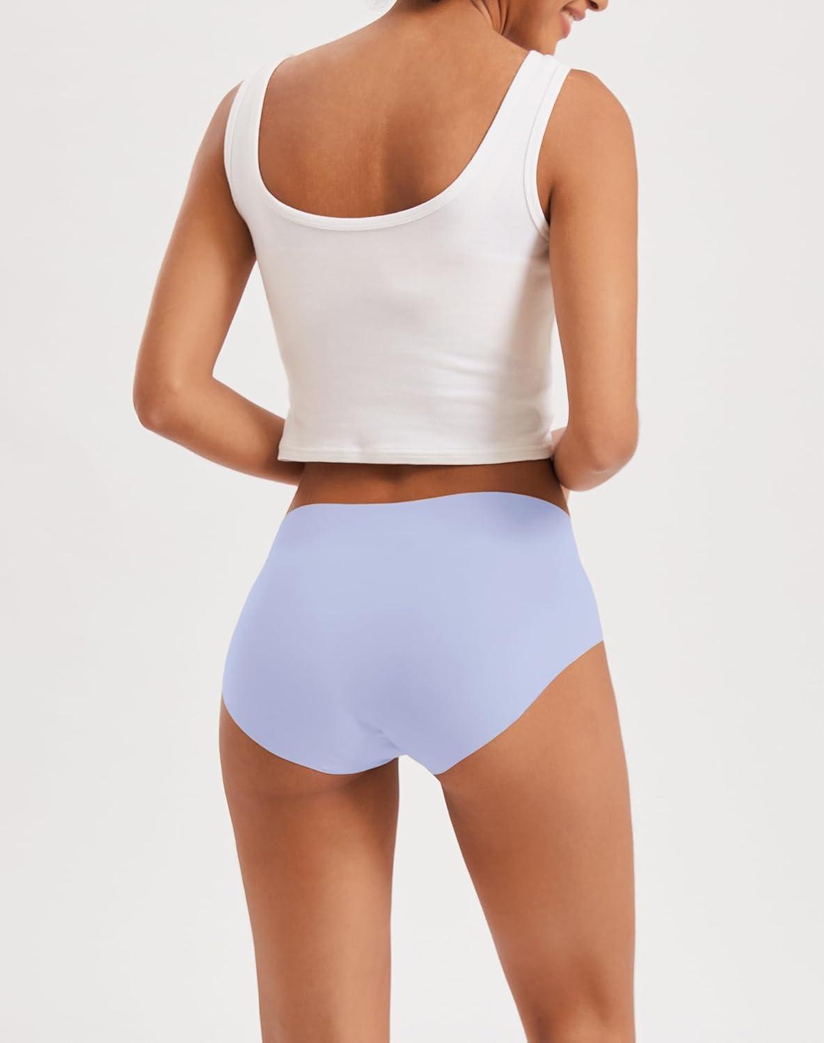 imageINNERSY Womens Seamless No Show Hipster Panties Invisible Light Underwear 3PackFresh Hues