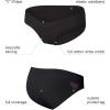 imageINNERSY Womens Maternity Underwear Cotton Plus Size Pregnancy Postpartum Panties 5 Pack5 Black
