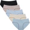 imageINNERSY Womens Maternity Underwear Cotton Plus Size Pregnancy Postpartum Panties 5 PackSolid 1