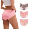 imageINNERSY Womens Seamless No Show Hipster Panties Invisible Light Underwear 3PackPink Leopard