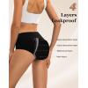 imageINNERSY Period Underwear for Women Heavy Flow High Waisted Menstrual Incontinence Panties 3PackBlackXXLargeBlack