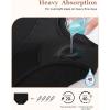 imageINNERSY Period Underwear for Women Heavy Flow High Waisted Menstrual Incontinence Panties 3PackBlackXXLargeBlack