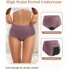 imageINNERSY Period Underwear for Women Heavy Flow High Waisted Menstrual Incontinence Panties 3PackBlackXXLargeFresh Vibrant