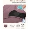 imageINNERSY Period Underwear for Women Heavy Flow High Waisted Menstrual Incontinence Panties 3PackBlackXXLargeFresh Vibrant