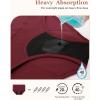 imageINNERSY Period Underwear for Women Heavy Flow High Waisted Menstrual Incontinence Panties 3PackBlackXXLargeVintage Dark