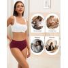 imageINNERSY Period Underwear for Women Heavy Flow High Waisted Menstrual Incontinence Panties 3PackBlackXXLargeVintage Dark
